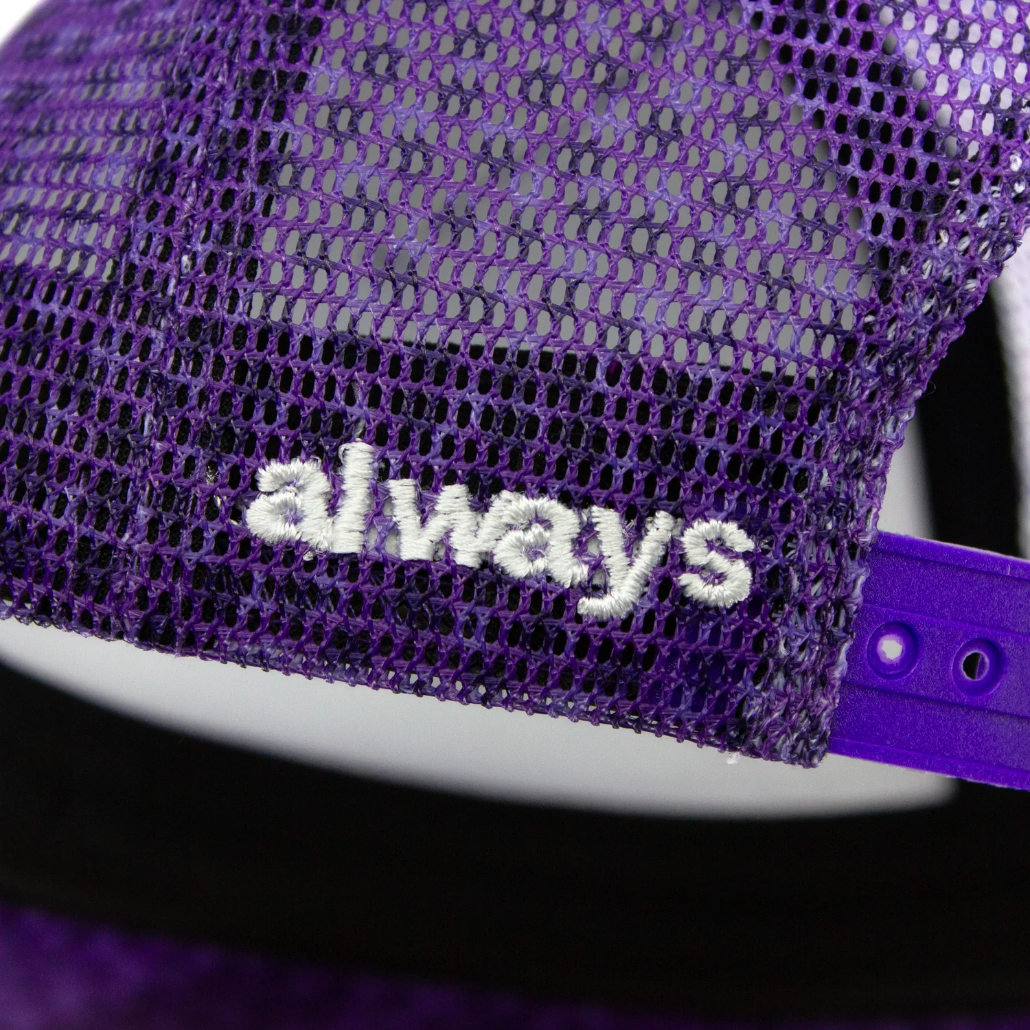 Always Do What You Should Do - "Coral Pattern" Purple Trucker Cap - Image 4
