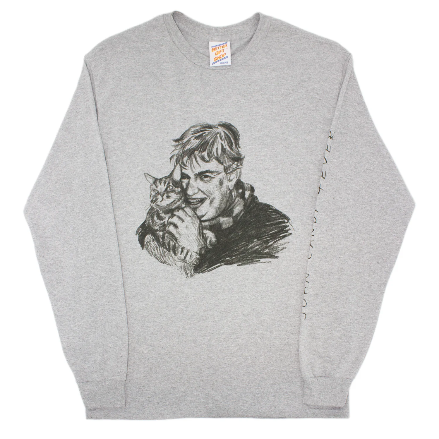 Better™ Gift Shop / John Candy Estate® - "John Candy 4eva" Grey L/S T-Shirt