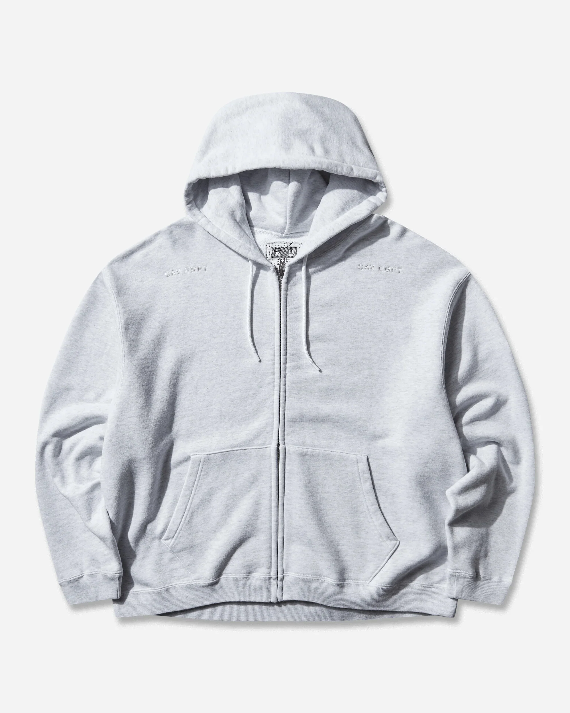 CAV EMPT - "Solid Loose" Grey Zip Hoodie