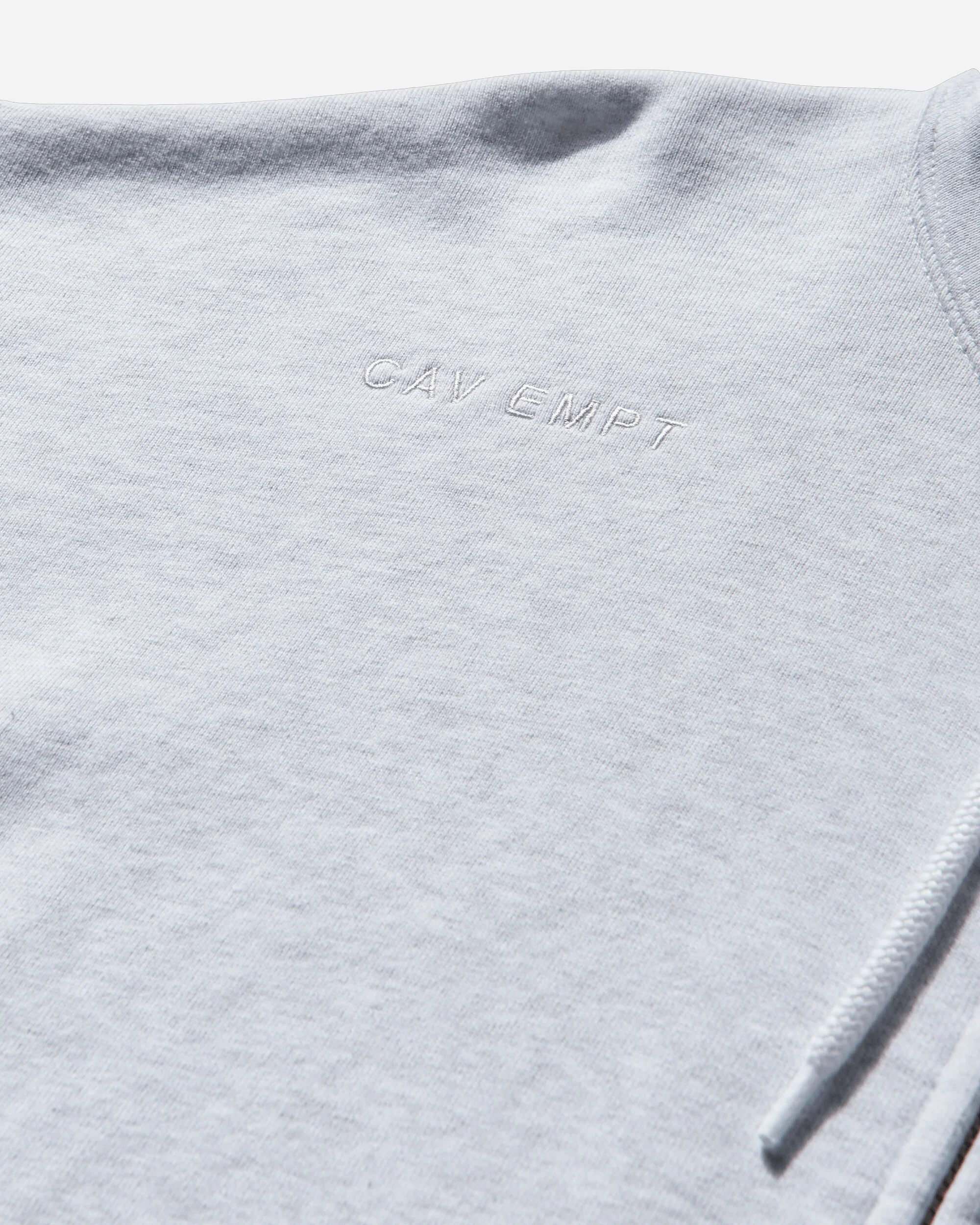 CAV EMPT - "Solid Loose" Grey Zip Hoodie - Image 4