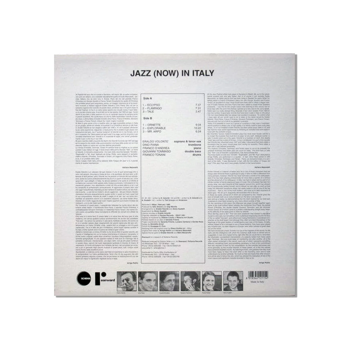 Eraldo Volonté - "Jazz (Now) in Italy" LP - Image 2
