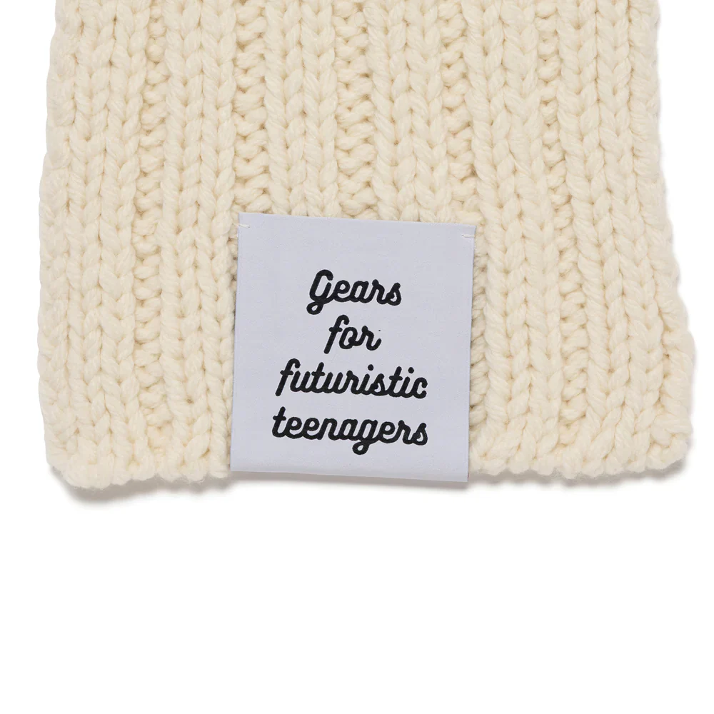 Human Made - "Hand-knitted Muffler" White - Image 4