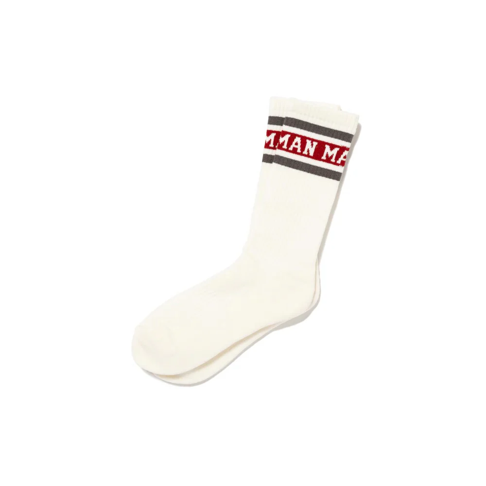 Human Made - Grey/Red "Line" Socks