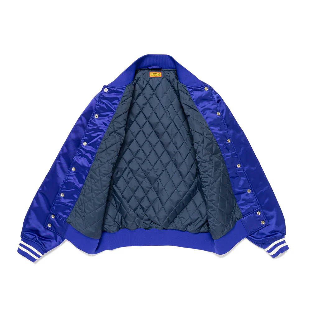 Human Made - "Nylon Stadium Jacket" Blue - Image 3